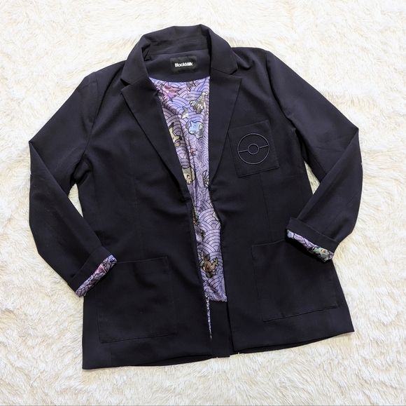 Blackmilk Pokemon Ghost Type Lined Dark Purple Blazer AUS 16 - Picture 5 of 14
